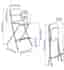 3 Folding bar chairs
