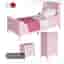 IKEA ”busunge”  Rosa med tillhörande klädskåp + byrå