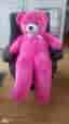 🧸 KÄMPASTOR & fluffig rosa jättenalle (ca 140-150 cm) - Nyskick!