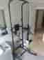 Multigym ställning för hemmaträning svart