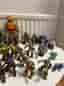 Vintage TMNT Playmates Figurlot 26 delar – motorcykel & robotdogs