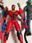 Spider-Man figur lot med motorcykel, Black Cat och skurkar – Marvel