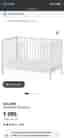 IKEA GULLIVER Cot 60x120 cm + KRUMMELUR Mattress – Bot together: 1,100 SEK