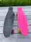 Skateboards plast svart och rosa