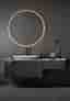 Hafa Store rund badrumsspegel LED 1000 mm