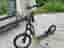 Kickbike svart/grön med luftdäck