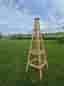 Trä spaljé obelisk för trädgård