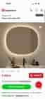 HAFA Ellipse spegel LED 100x70