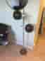 Retro golvlampa ”Hemi Klot 1” – Brun 70-talsklassiker.