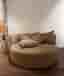 Rund soffa sammet