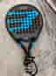 Bullpadel padelracket med fodral svart/blå