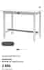 IKEA NORDVIKEN Barbord 140x80 cm – Vitt – Mycket fint skick