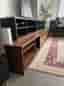 Complete och snygg mediamöbel / TV-bänk + högskåp i vit färg
