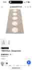 Pappelina Vera gångmatta brun/beige