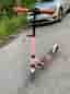 Stoy sparkcykel rosa med stora hjul