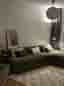 IKEA grön modulsoffa med schäslong