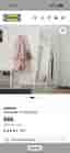 IKEA KNAPPER golvspegel vit