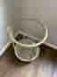 Guldbord med glas och spegel