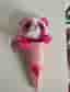 Söt rosa panda plush i blomstrut 🩷🐼