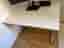 IKEA skrivbord vitt med metallben