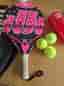 Akkron padelracket rosa/svart