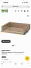 2 st IKEA KOMPLEMENT lådor med glasfront 75x58 cm – Vitlaserad ekeffekt
