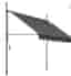 Pro.tec terrassmarkis 250x120/200/300 cm grå