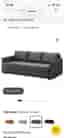IKEA bäddsoffa 3-sits grå