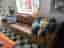 Brun 4-sits soffa