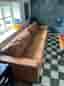 Brun 4-sits soffa