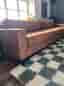 Brun 4-sits soffa