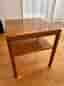 Bord med teak faner skiva