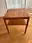 Bord med teak faner skiva