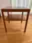 Bord med teak faner skiva