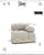 Sleepo Blanca Högermodul Cream Trendande modul soffa – Fabriksförpackad
