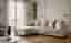 Elegant Manhattan divansoffa i beige sammet