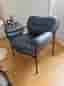 Fogia Bollo Lounge Chair – svart läder – mycket fint skick