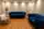 Chesterfield soffgrupp i blå sammet – 3-sits + 2-sits
