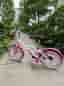 Decathlon barncykel 16" vit/rosa
