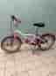Decathlon barncykel 16" vit/rosa