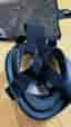Helmask cyklop/snorkelmask svart