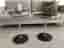 DUX Pronto soffbord svart glas och rund fot av metall