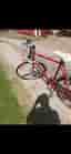 Röd herrcykel landsväg 28 tum