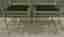 Nattduksbord 2 st Metall/Glas