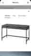 IKEA ALEX skrivbord 132x58 cm mörkgrå