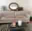 Stor oval spegel 90x66 guldram ram i guld