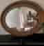Stor oval spegel 90x66 guldram ram i guld