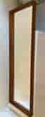 Stor väggspegel i teak – skandinavisk design, retro/vintage (120 × 39 cm)