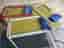 origo hopfällbart campingbord 3 stolar 1970-tal stabilt