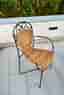 Matgrupp ute med bord i teak och 6 rottingstolar -vintage - SOMMAR-REA!